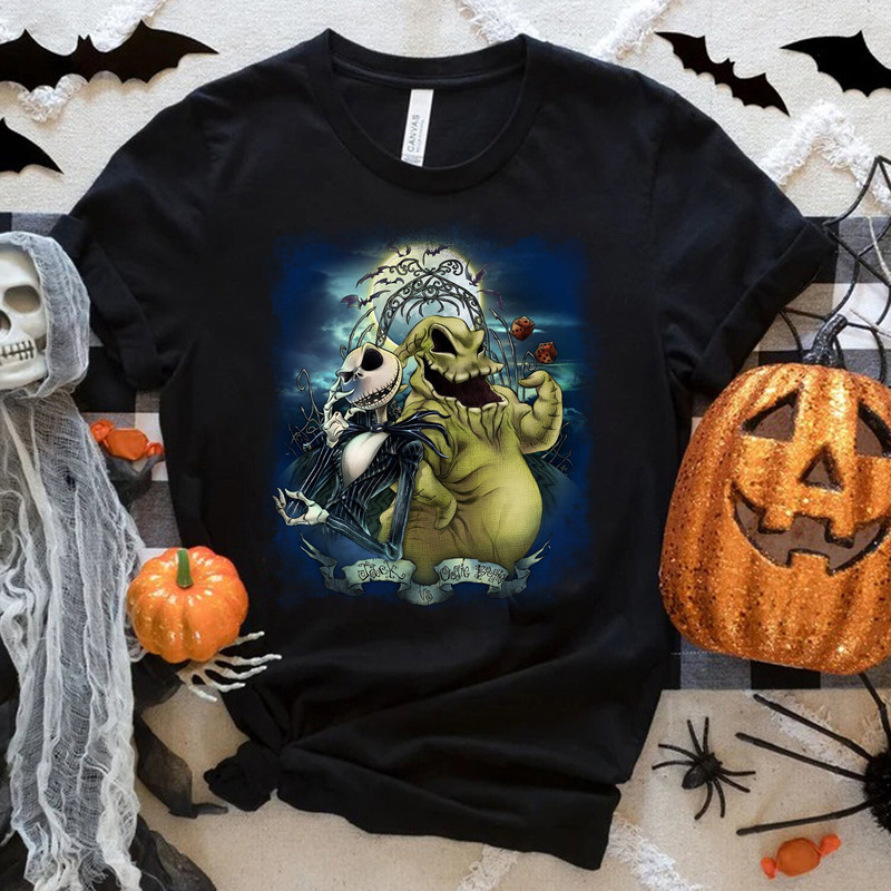 Oogie Boogie And Jack Skellington PNG, Nightmare Before Christmas Characters Png, File Digital, Download PNG, Sublimation Design - 1.jpg