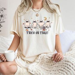 trick or treat png, halloween ghost boo png, spooky vibes p