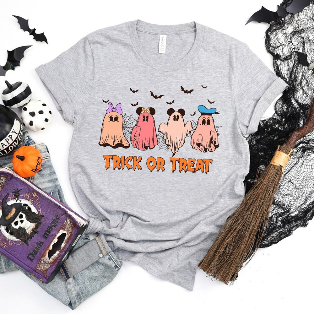 Trick Or Treat Mickey and Friends PNG, Halloween Ghost Boo, Halloween Party, Halloween Matching File Digital, Download PNG, Digital Download - 1.jpg