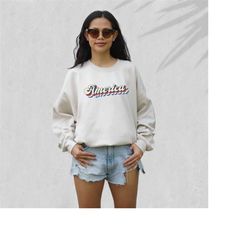 fourth of july sweatshirt, american babe, 4th of july sweater, america pullover, womens sweatshirt, independence day, pa