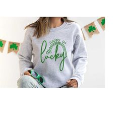 happy go lucky shirt happy st st. patrick's day shirt, shamrock shirt , saint patricks day, leprechaun, saint patricks