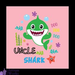 uncle shark doo doo doo svg, baby shark doo doo doo svg