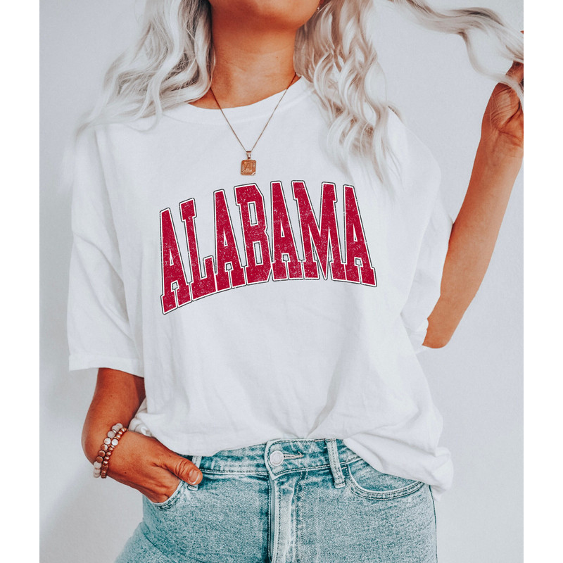 Comfort Colors Shirt, Alabama Shirt, AL Shirt, College Shirt, Football Shirt, Gift For Her, Women's Alabama Shirt, Trendy T-Shirt, Oversized - 6.jpg