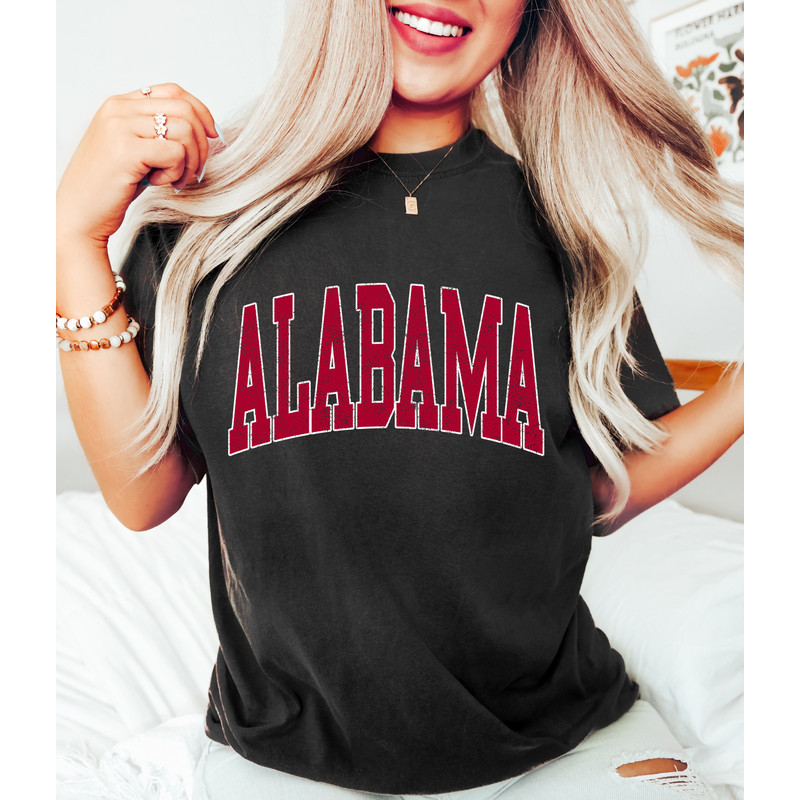 Comfort Colors Shirt, Alabama Shirt, AL Shirt, College Shirt, Football Shirt, Gift For Her, Women's Alabama Shirt, Trendy T-Shirt, Oversized - 7.jpg