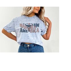 retro usa tie dye comfort colors shirt, america shirt,retro fourth shirt, womens 4th of july shirt,america patriotic shi