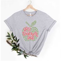 best teacher ever shirt, cute teacher shirt, teacher apple shirt, teacher appreciation tee, teacher life shirt, gift tea