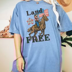 comfort colors shirt, land of the free shirt, 4th of july sh