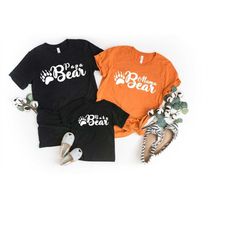 mama bear papa bear baby bear shirts, mommy and me, matching shirt matching family outfit,baby girl shower gift baby sui