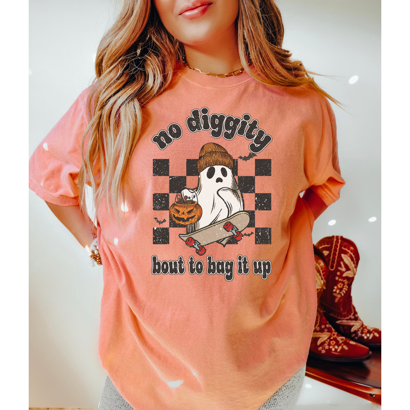 Comfort Colors Shirt, Retro Halloween Shirt, Comfort Colors Halloween, Vintage Halloween Shirt, No Diggity Bout To Bag It Up Shirt, Funny - 3.jpg