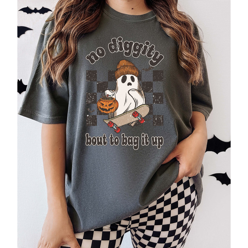 Comfort Colors Shirt, Retro Halloween Shirt, Comfort Colors Halloween, Vintage Halloween Shirt, No Diggity Bout To Bag It Up Shirt, Funny - 7.jpg