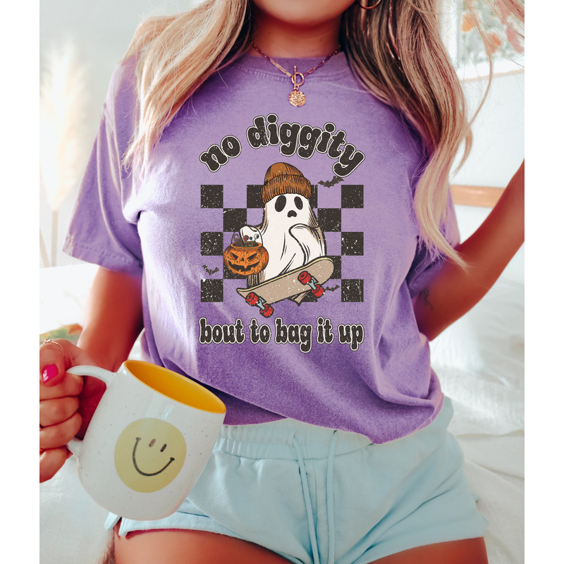 Comfort Colors Shirt, Retro Halloween Shirt, Comfort Colors Halloween, Vintage Halloween Shirt, No Diggity Bout To Bag It Up Shirt, Funny - 8.jpg
