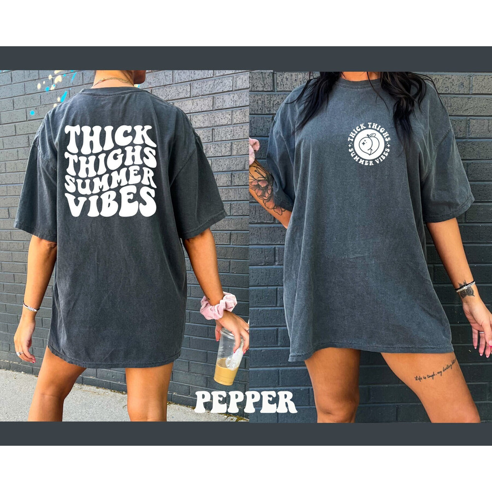 Comfort Colors Shirt, Thick Thighs Summer Vibes Shirt, Summer Shirt, Vacation Shirt, Beach Shirt, Lake Shirt, River Shirt, Boating Shirt - 1.jpg