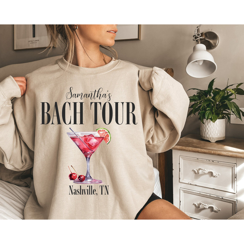 Custom Bachelorette Sweatshirts, Personalized Bachelorette Shirts, Bach Tour Shirts, Bridesmaid Sweatshirts, Bride Sweatshirt, Bridal Party - 2.jpg