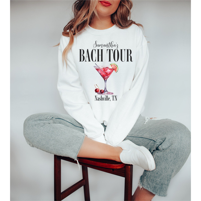 Custom Bachelorette Sweatshirts, Personalized Bachelorette Shirts, Bach Tour Shirts, Bridesmaid Sweatshirts, Bride Sweatshirt, Bridal Party - 4.jpg