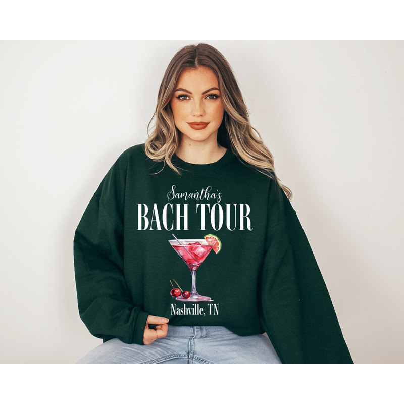 Custom Bachelorette Sweatshirts, Personalized Bachelorette Shirts, Bach Tour Shirts, Bridesmaid Sweatshirts, Bride Sweatshirt, Bridal Party - 5.jpg