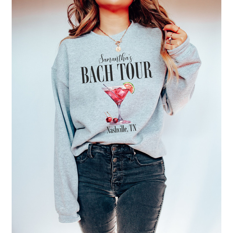 Custom Bachelorette Sweatshirts, Personalized Bachelorette Shirts, Bach Tour Shirts, Bridesmaid Sweatshirts, Bride Sweatshirt, Bridal Party - 6.jpg