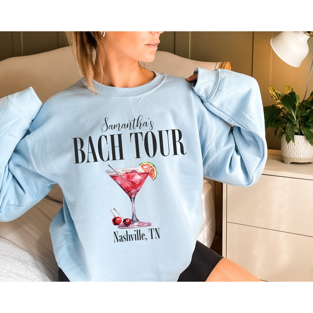 Custom Bachelorette Sweatshirts, Personalized Bachelorette Shirts, Bach Tour Shirts, Bridesmaid Sweatshirts, Bride Sweatshirt, Bridal Party - 8.jpg