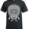 Tribal Native American Tattoo Black Men's T shirtDream CatcherWolfSkullBikerTop.jpg