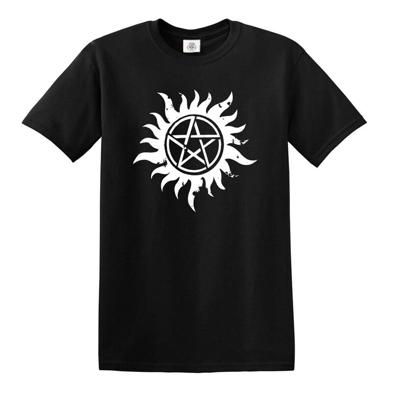 Pentagram PUNK SKULL Biker Glam Rock Band Irish Punk Stiff Rock sham T-shirt Top.jpg