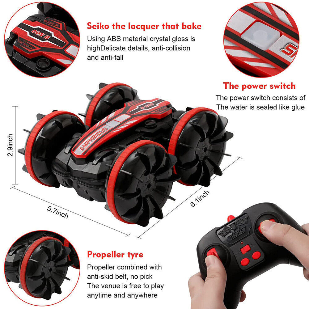 4WD Amphibious RC Car Stunt Toy 1