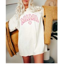 comfort colors tee, mama flower shirt, new mom shirt, pregnancy announcement, mothers day gift, mom of boys, girl mama