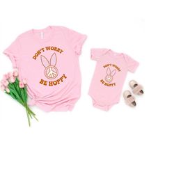 mommy and me easter matching outfits, hoppy mini hoppy mommy, mommy and me shirts, easter matching mommy and me outfit,
