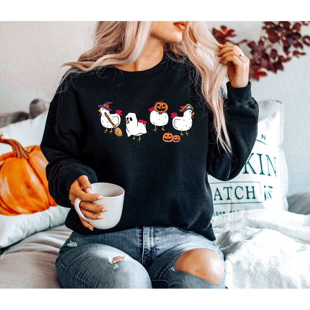 Chicken Sweatshirt, Mothers Day Chicken Sweatshirt, Animal Sweatshirt, Funny Farmer Farm Shirt, Women Chicken Sweatshirt, Chicken Shirt - 2.jpg