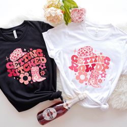 country bachelorette shirts, getting hitched rowdy shi