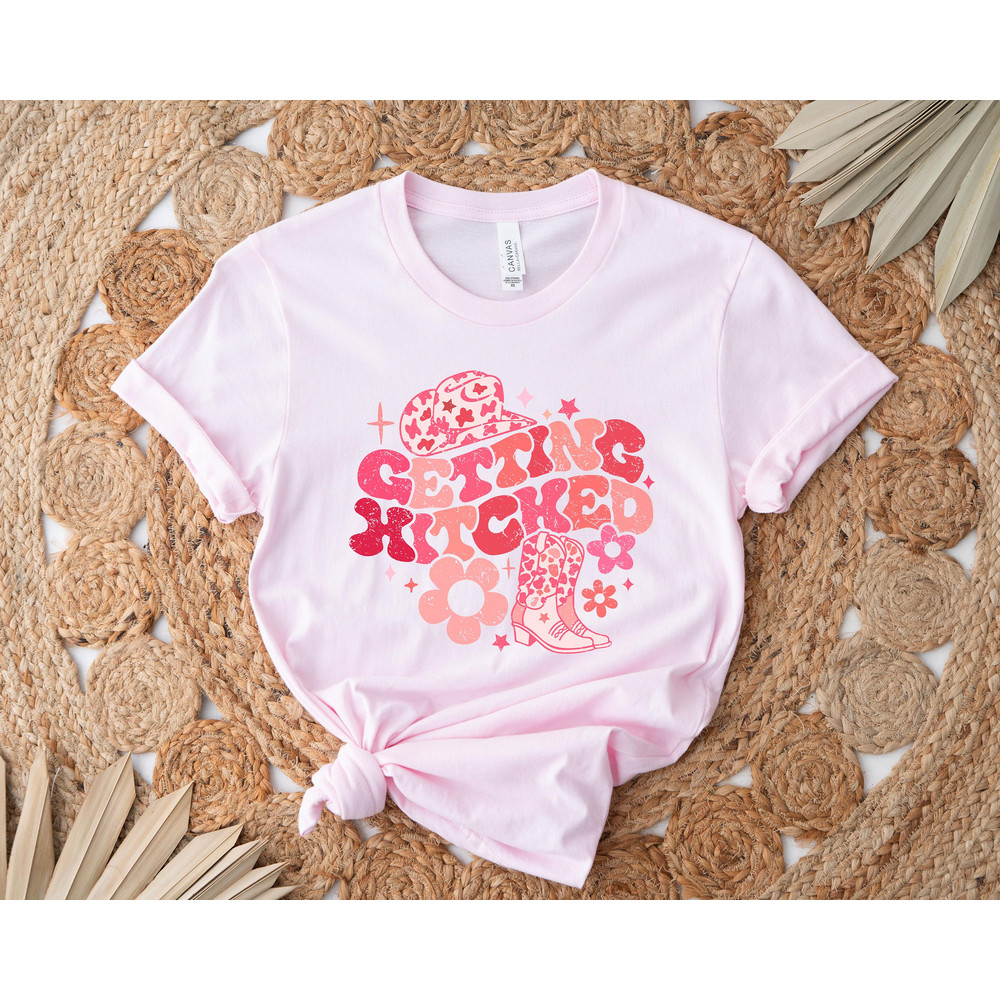 Country Bachelorette Shirts, Getting Hitched Rowdy Shirt, Team Bride Shirt, Bride To Be, Western Bachelorette Party Favors, Wedding Gifts - 2.jpg