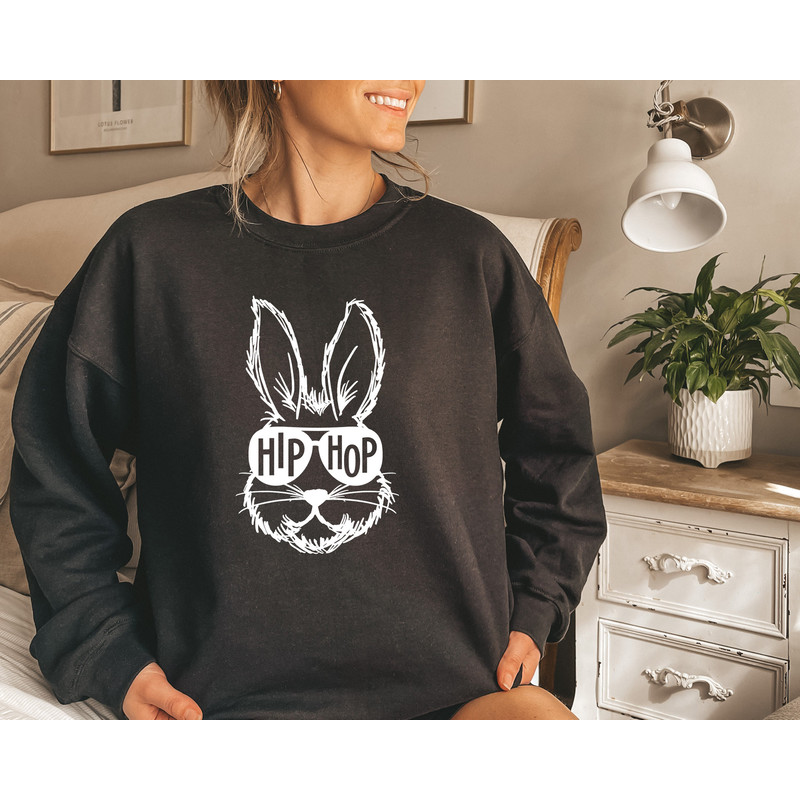 Easter Hip Hop Bunny, Hip Hop Shirt, Bunny Couples Shirts, Bunny Easter Shirts, Couple Matching Shirts, Hip Hop Bunny Couples, Easter Shirt - 4.jpg