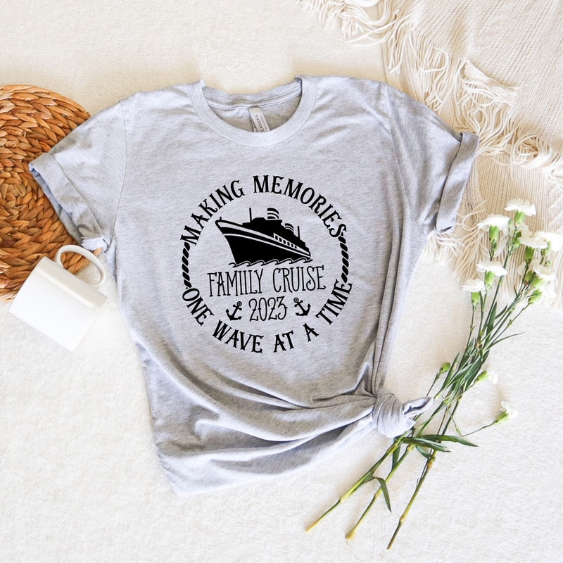Family Cruise Making Memories Together Tee,Custom Family Shirt,Matching Family Tee,2023 Family Matching Vacation Tee,2023 Cruise Squad Shirt - 3.jpg