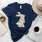 Floral Bunny Shirt, Easter Shirts, , Happy Easter Shirt, Happy Easter Bunnies Shirt, Bunny Shirt, Rabbit Silhouette, Easter Matching Tee, - 1.jpg