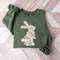 Floral Bunny Shirt, Easter Shirts, , Happy Easter Shirt, Happy Easter Bunnies Shirt, Bunny Shirt, Rabbit Silhouette, Easter Matching Tee, - 2.jpg