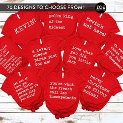 christmas eve shirts, christmas eve tshirt, christmas outfits family, home alone kevin, les incompetents, look what you