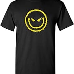evil smile face graphic novelty sarcastic funny t shirt
