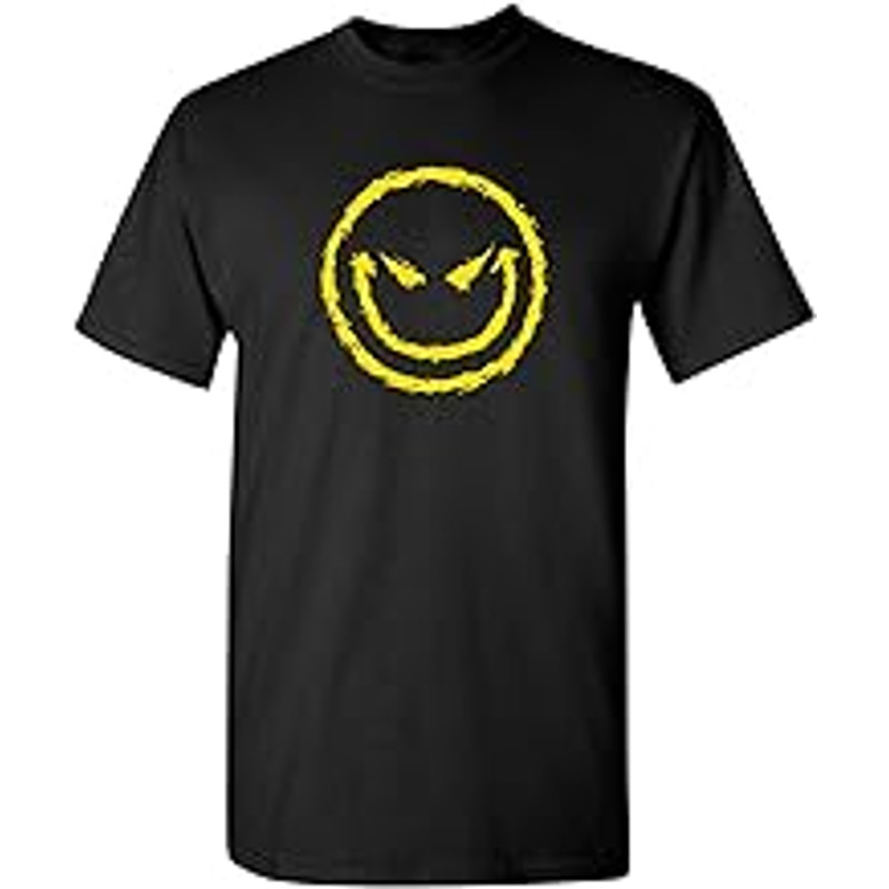 Evil Smile Face Graphic Novelty Sarcastic Funny T Shirt.jpg