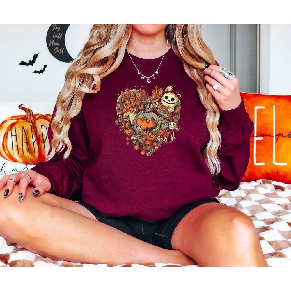 Halloween Sweatshirt, Spooky Season Shirt, Ghost Halloween, Halloween Gift shirt, Womens Halloween Sweatshirt, Spooky Season sweatshirt - 4.jpg