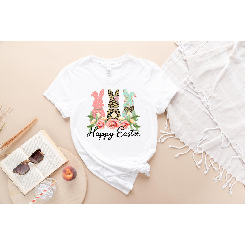 Happy Easter Shirt, Happy Easter Bunnies Shirt, Bunny Shirt, easter Bunny Shirt, Cute Easter Shirt, Leopard Bunny Shirt, Easter Matching Tee - 3.jpg