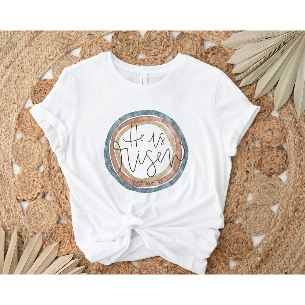 He Is Risen Shirt, Easter Shirt, Inspirational Jesus Shirt, Matthew Shirt, Christian Shirt, Religious Shirt, Easter Gift, Jesus Easter Shirt - 2.jpg