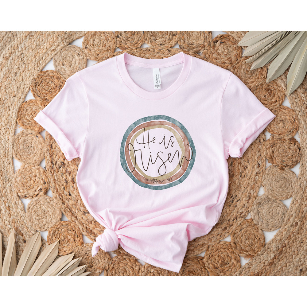 He Is Risen Shirt, Easter Shirt, Inspirational Jesus Shirt, Matthew Shirt, Christian Shirt, Religious Shirt, Easter Gift, Jesus Easter Shirt - 3.jpg