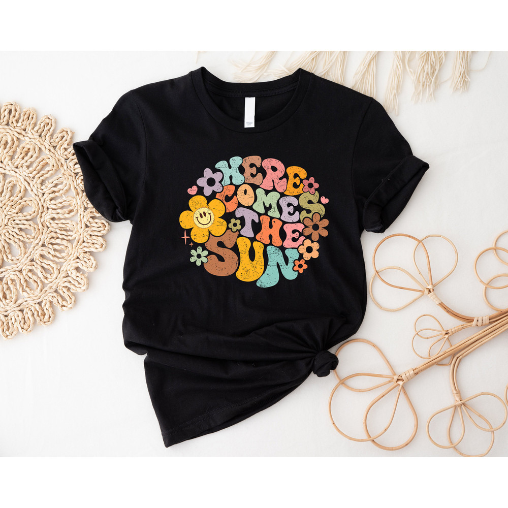 Here Comes The Sun Shirt, Summer Shirt, Beach Vacation Shirt,Beach Shirt,Summer Outfit,Vacation Shirt,2023 Beach Shirt,Summer Vacation Shirt - 3.jpg