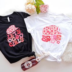 lets go girls shirts, bride shirt, western bachelorett