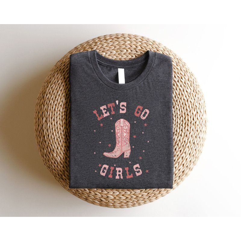 Let's Go Girls T-Shirt, Girls Trip Shirt, Cowgirl Bachelorette Shirts, Lets go girls Shirts, Disco Bachelorette, Retro Bride Shirt - 3.jpg