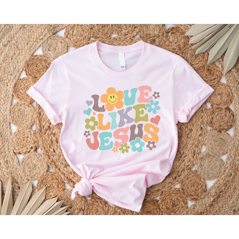 Love Like Jesus Shirt,Love Jesus Tee, Christian Apparel,Christian Tee Shirt,Jesus Gift,Religious TShirt, Religious Gift, Inspirational Shirt - 3.jpg