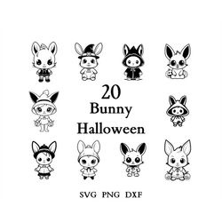 Bunny Halloween Bundle , Bunny Svg , Halloween Designs