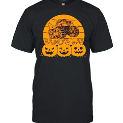 halloween pumpkin monster truck shirt