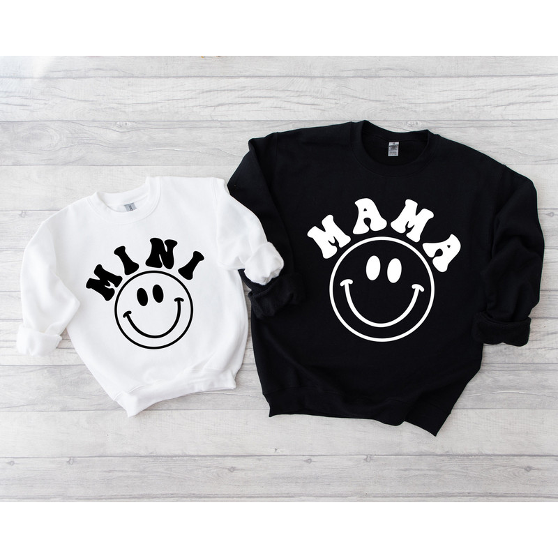 Matching Mama and Mini Sweatshirts, Mama Sweatshirt, Matching Mommy & Me Sweaters, Baby Shower, Mother Daughter Shirts, Best Gifts for Moms - 1.jpg