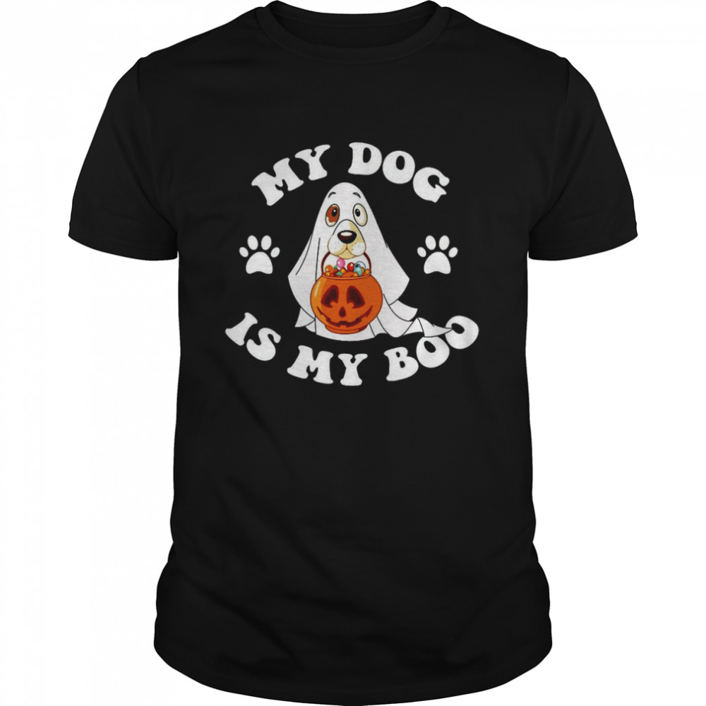 My Dog is My Boo Ghost Halloween shirt.jpg
