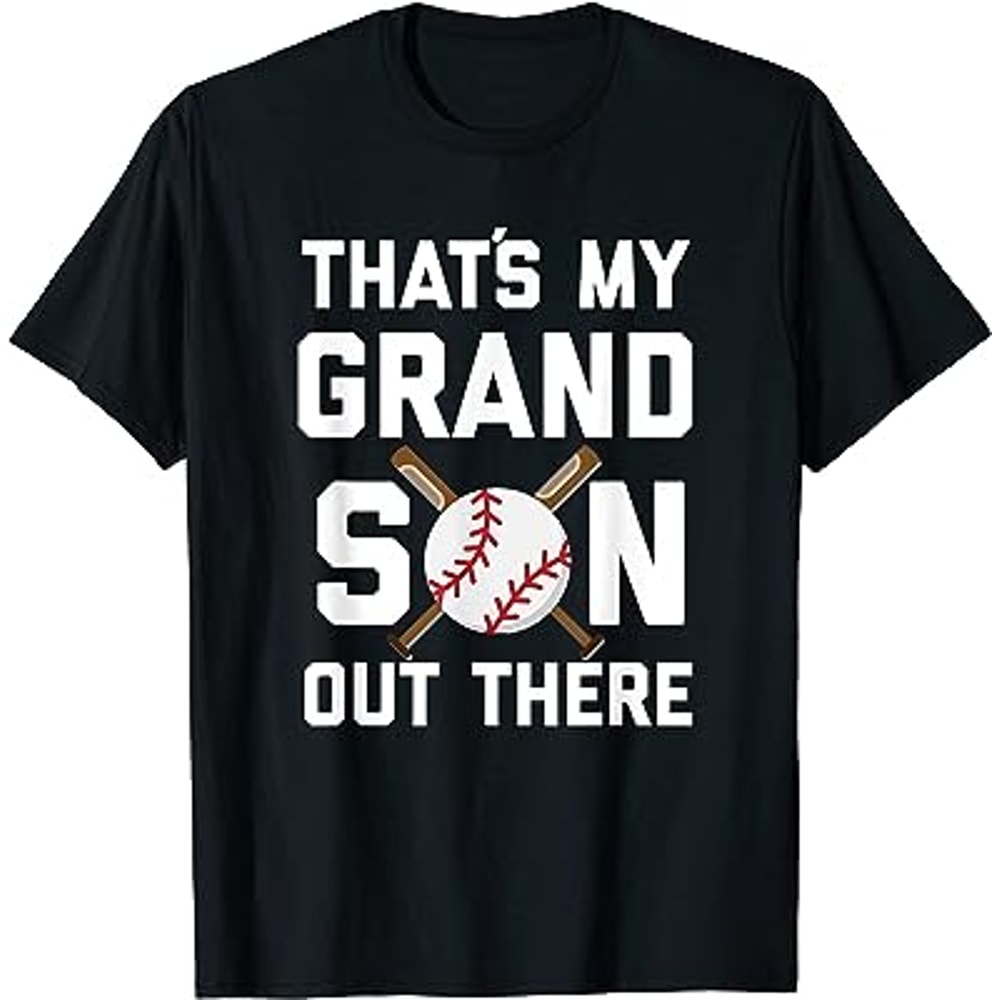 That's my grandson out there - Funny baseball grandpa shirt.jpg