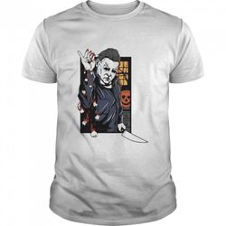 halloween michael myers salt teeth shirt